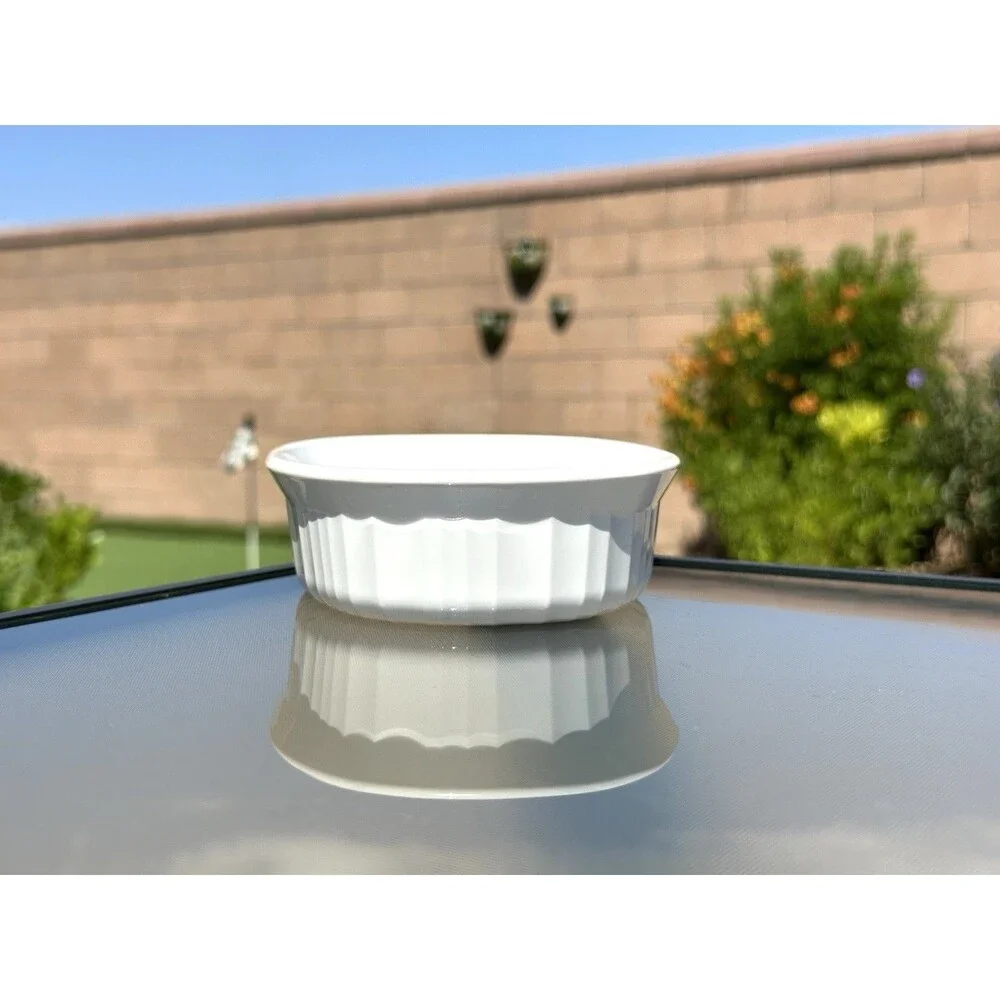 Corning Ware F-15-B French White Oval Casserole Baking Dish 15 oz 475 ML - JL541